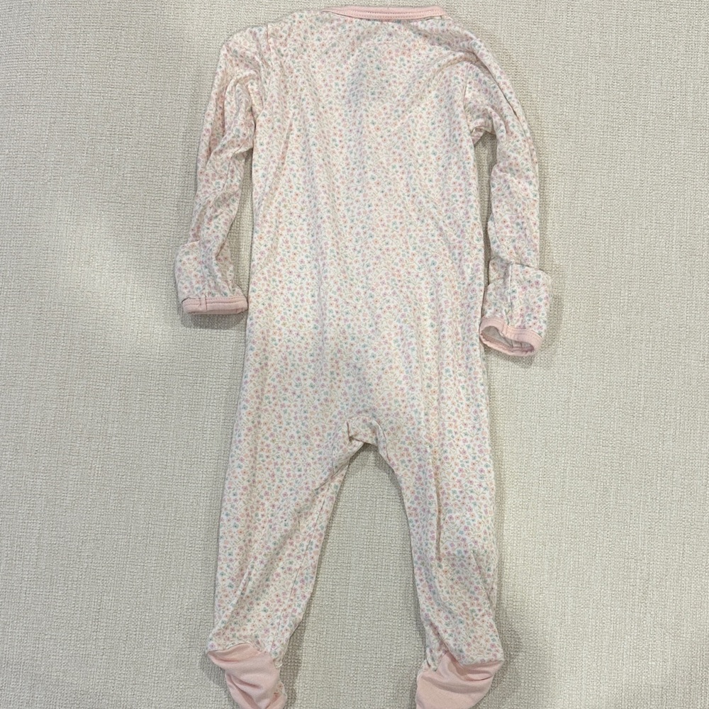 Magnetic Me Pink Floral Footie PJ - Picture 5 of 5